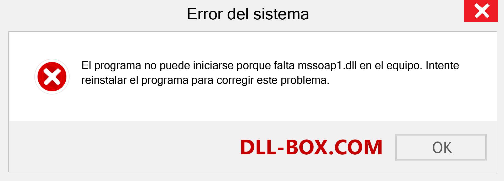 ¿Falta el archivo mssoap1.dll ?. Descargar para Windows 7, 8, 10 - Corregir mssoap1 dll Missing Error en Windows, fotos, imágenes