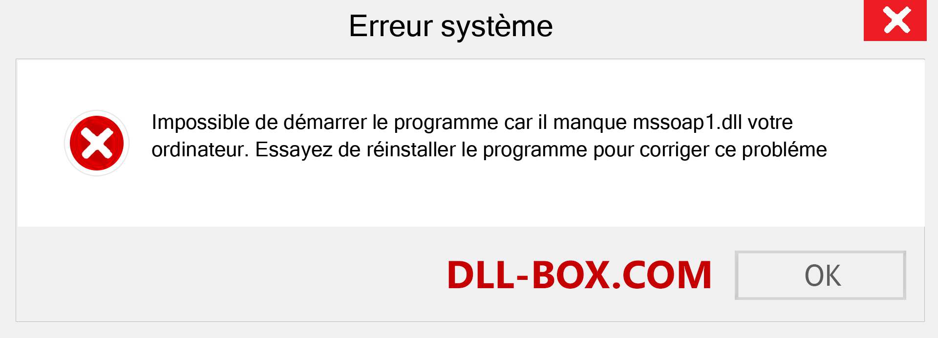 Le fichier mssoap1.dll est manquant ?. Télécharger pour Windows 7, 8, 10 - Correction de l'erreur manquante mssoap1 dll sur Windows, photos, images